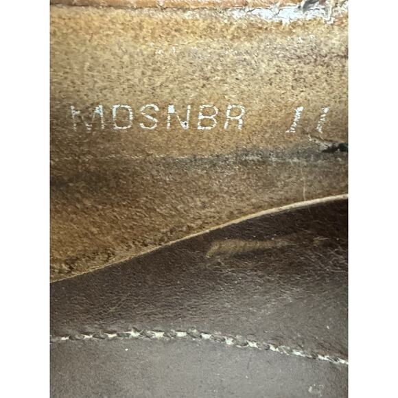 Charles Tyrwhitt Men’s US Sz 11 Brown Leather Broken In Laced Loafers Read - Picture 4 of 7